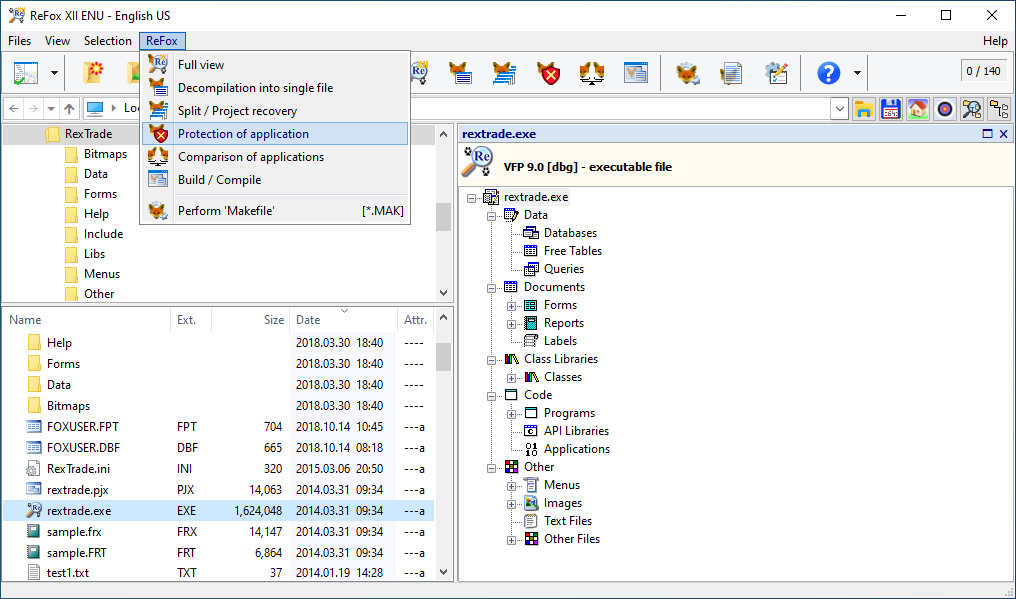 ReFox XII - The FoxPro Decompiler and Brander